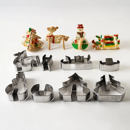 3D Christmas Cookie Cutter Set – Create Festive & Fun Holiday Treats 🎄🍪