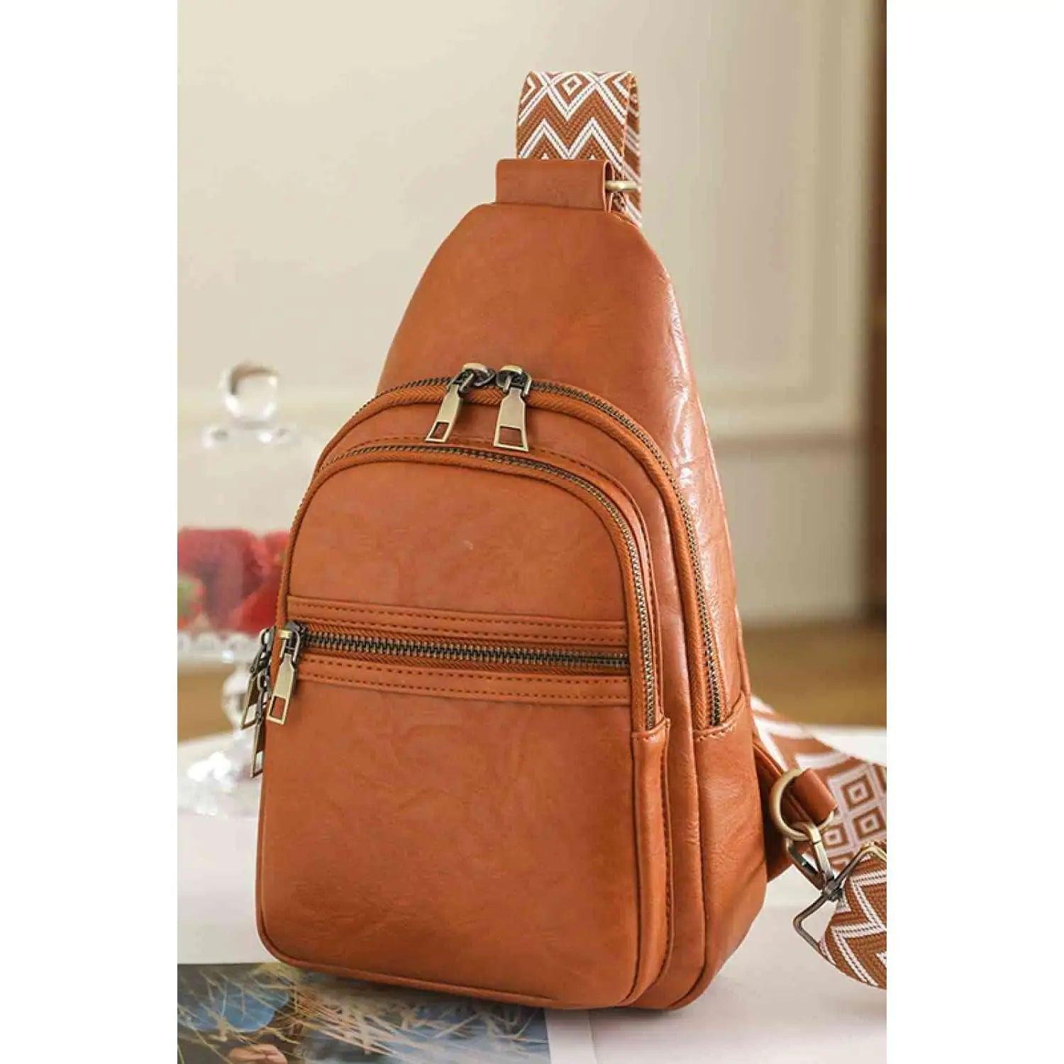 Leather Sling Bag Crossbody