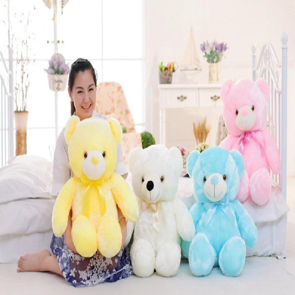 LED Inductive Stuffed Animals Plush Bear