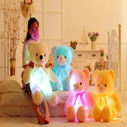 LED Inductive Stuffed Animals Plush Bear