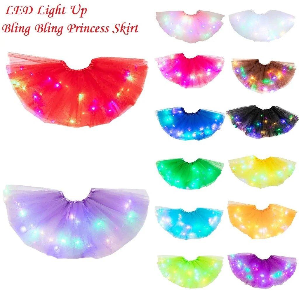 LED Light Up Tutu Skirt for Kids