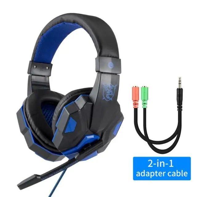 LED Light Wired Gamer Headset