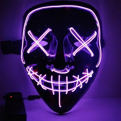 🎃 Light Up the Night with Our Electrifying Halloween LED Mask! 🌟