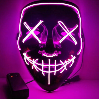 🎃 Light Up the Night with Our Electrifying Halloween LED Mask! 🌟