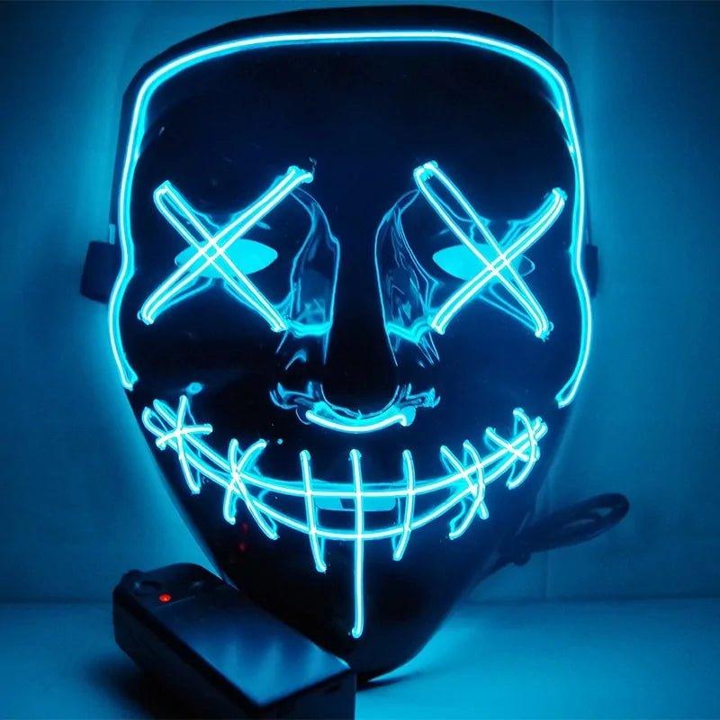 🎃 Light Up the Night with Our Electrifying Halloween LED Mask! 🌟