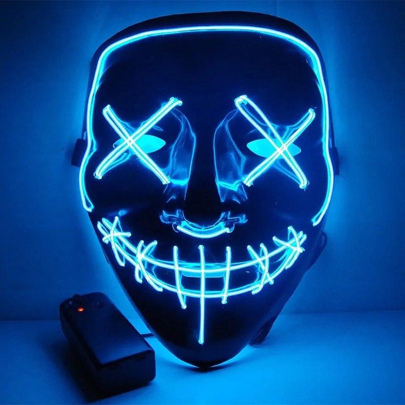 🎃 Light Up the Night with Our Electrifying Halloween LED Mask! 🌟