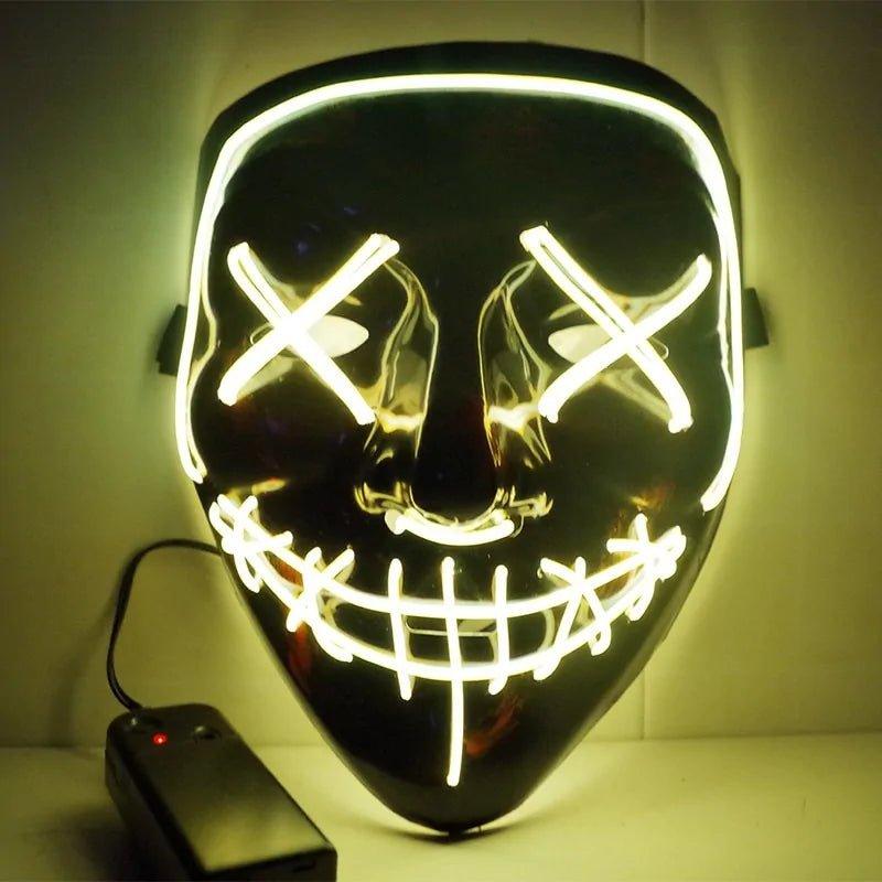 🎃 Light Up the Night with Our Electrifying Halloween LED Mask! 🌟