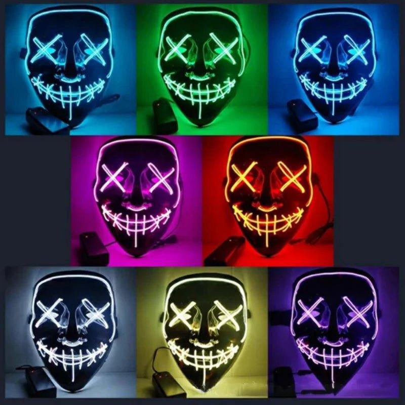 🎃 Light Up the Night with Our Electrifying Halloween LED Mask! 🌟