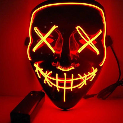 🎃 Light Up the Night with Our Electrifying Halloween LED Mask! 🌟