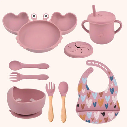 Little Crab Silicone Mealtime Set