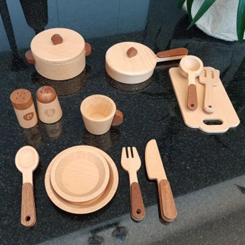 Log Wooden Kitchen Toy