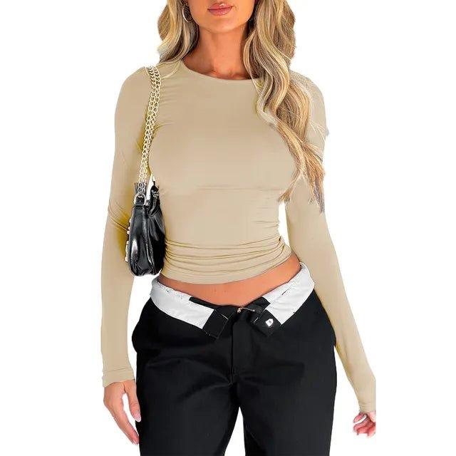 Long Sleeve Bodycon T-Shirt