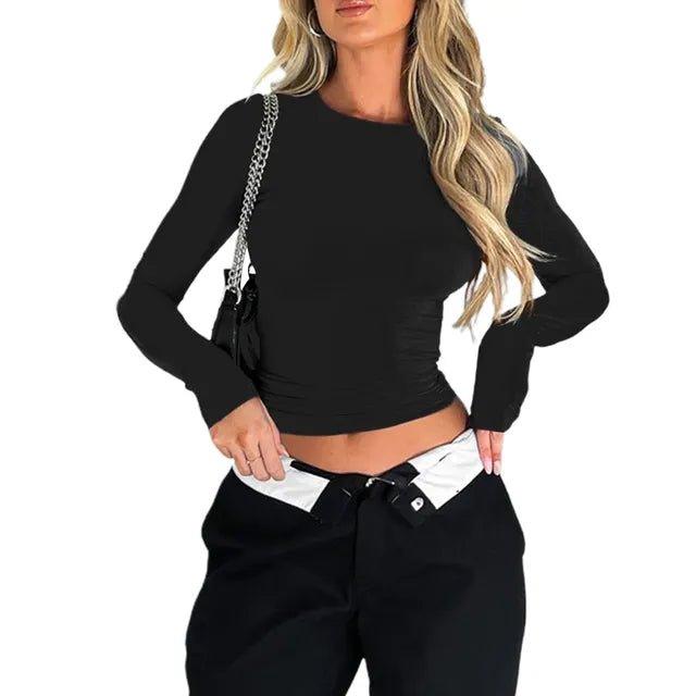 Long Sleeve Bodycon T-Shirt