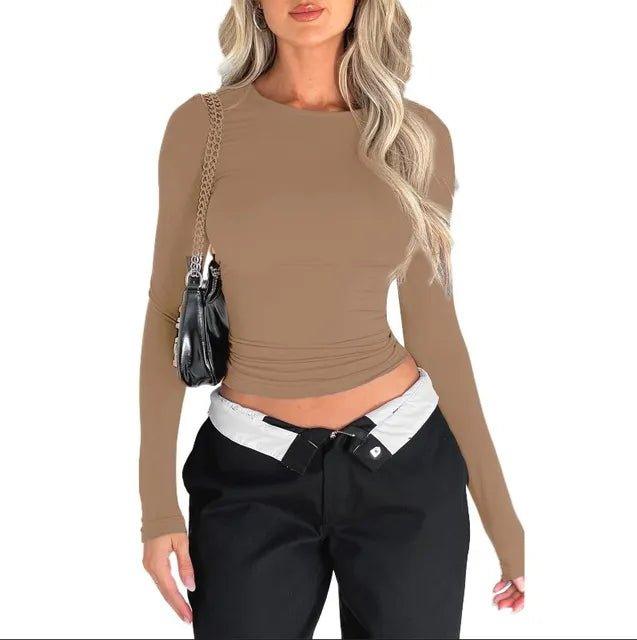 Long Sleeve Bodycon T-Shirt