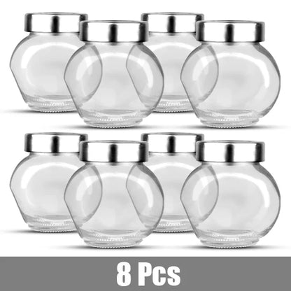 180ML Transparent Food Storage Jar – Compact, Airtight Glass Jar for Freshness and Easy Organization