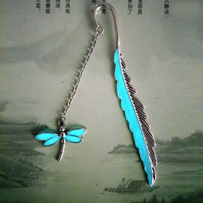 Luminous Book Wyrm Bookmark