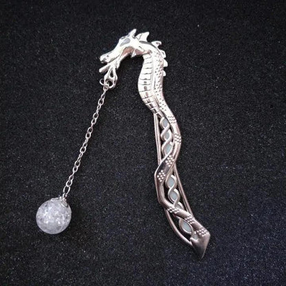 Luminous Book Wyrm Bookmark