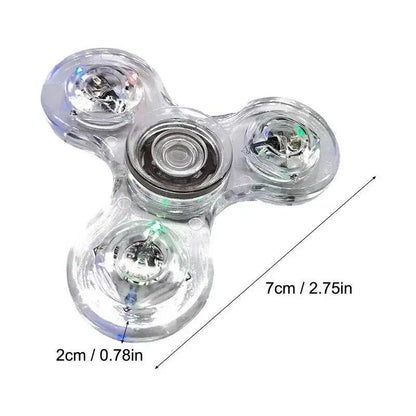 Luminous LED light Fidget Spinner Crystal Fingertip