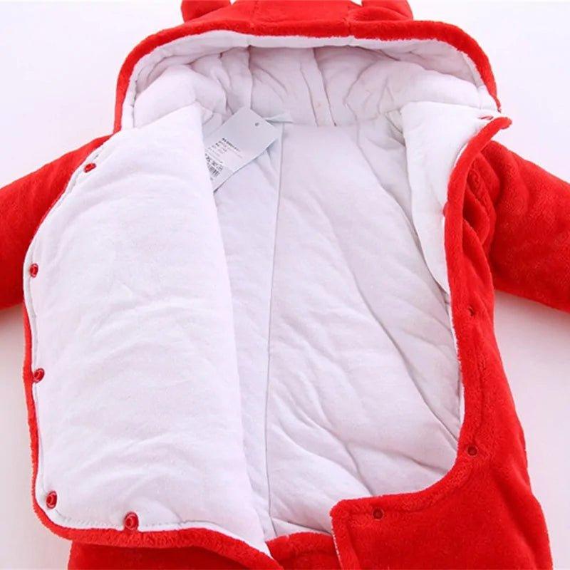 LZH Baby Winter Overall Long Sleeve Infant Clothing