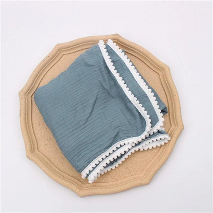 Organic Cotton Baby Tassel Blankets