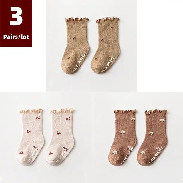 3 Pairs of Anti - Slip Children's Socks