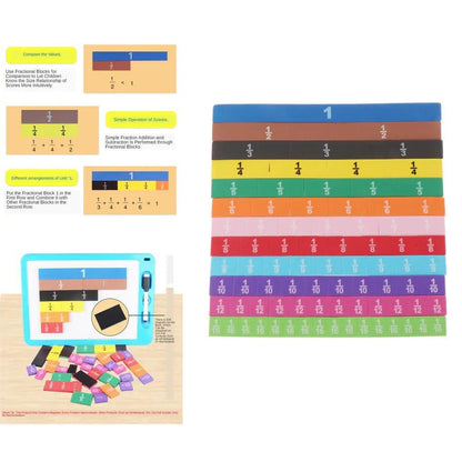 Magnetic Fraction Tiles