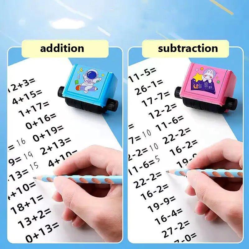 Mathematics Practice Number Rolling Stamp