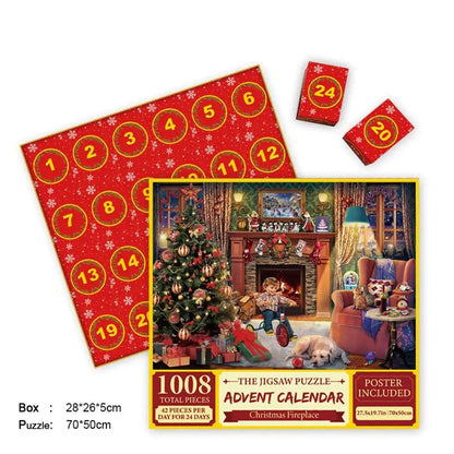 Merry Jigsaw Advent Calendar Puzzle