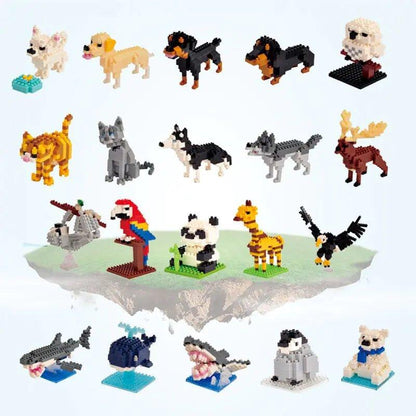 Mini 3D Animal Building Blocks