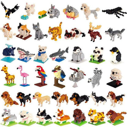 Mini 3D Animal Building Blocks