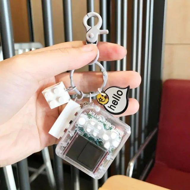 Mini Tetris Game Car Keychain