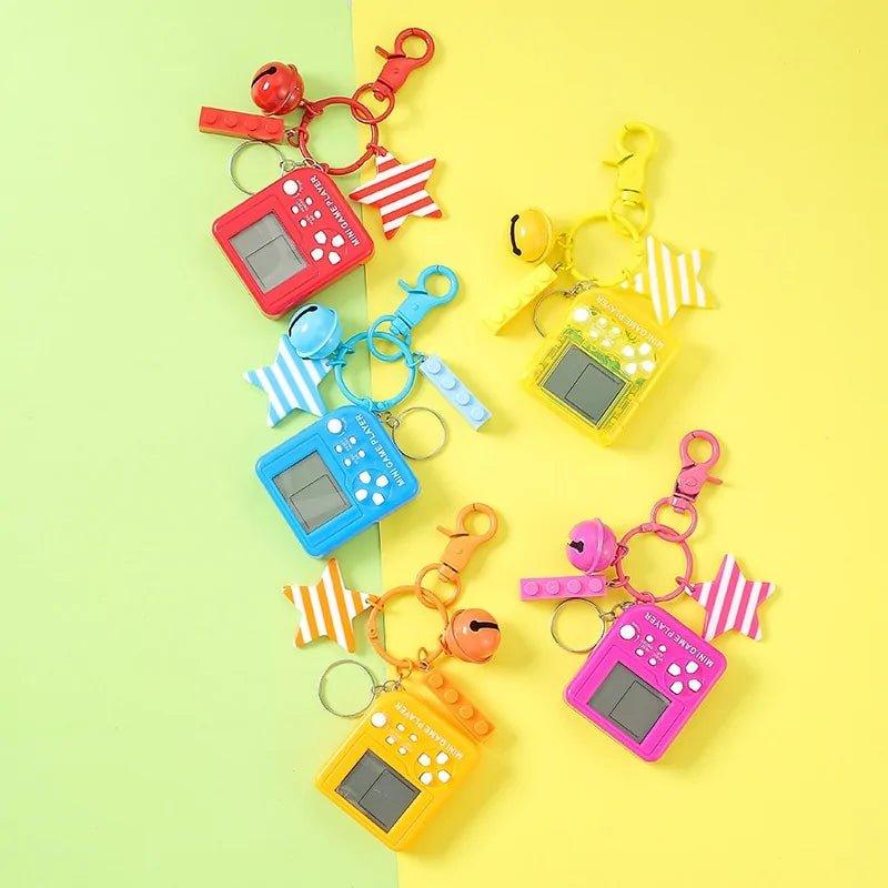 Mini Tetris Game Car Keychain