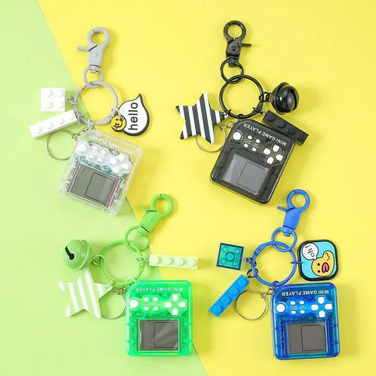 Mini Tetris Game Car Keychain