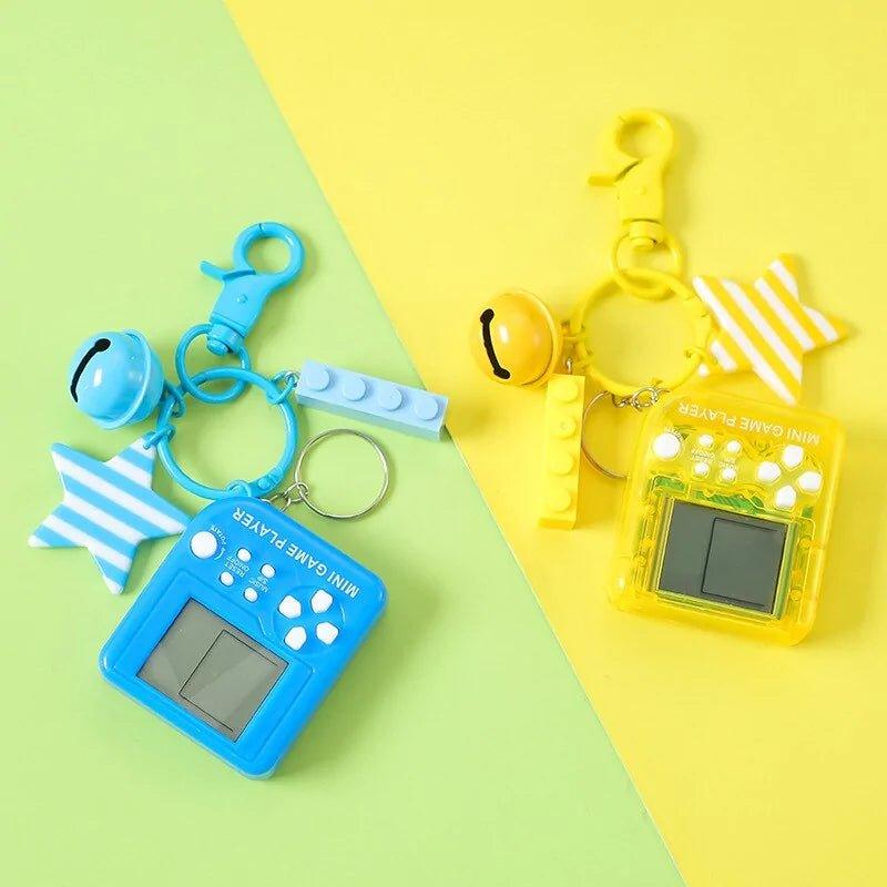 Mini Tetris Game Car Keychain