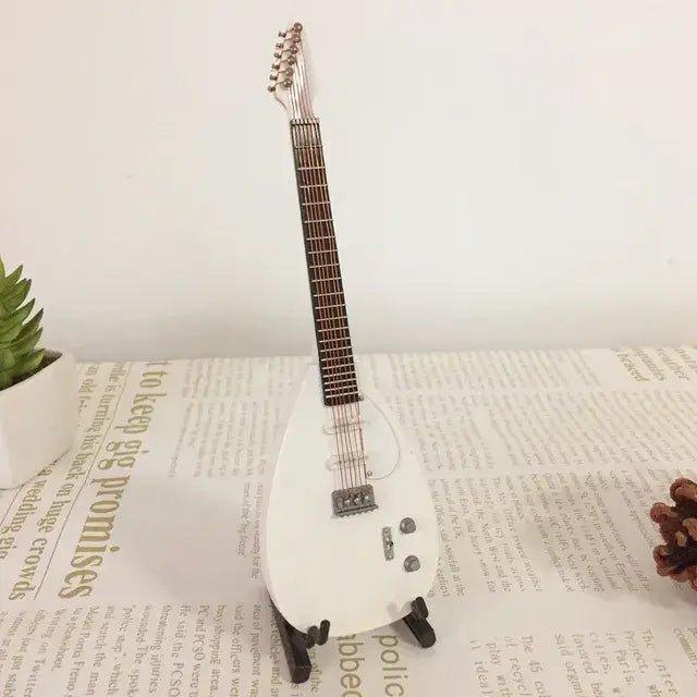 Miniature Wooden Acoustic Electric Guitar Toy Ornament