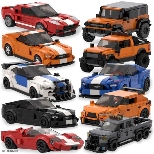 MOC Bricks Ford Speed Champions Set