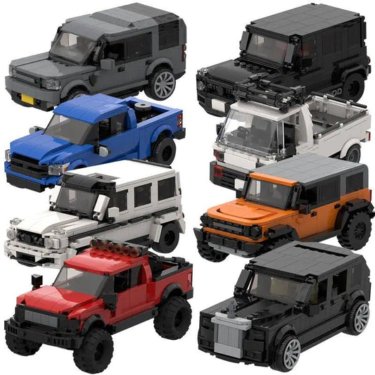 MOC SUV Speed Champion City Car Racer Building Blocks Set