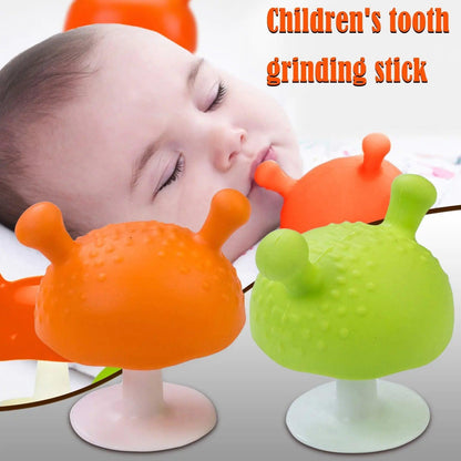 Mushroom Shape Baby Teether Stick