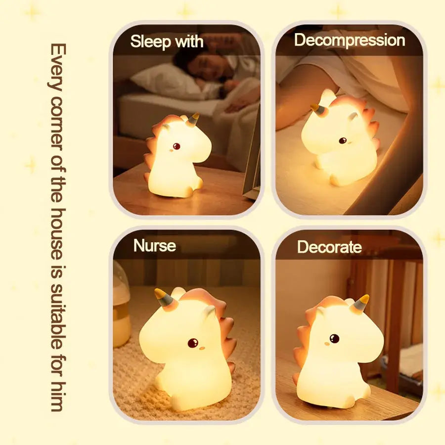 Adorable LED Night Light – Rechargeable and Portable for Kids and Adults