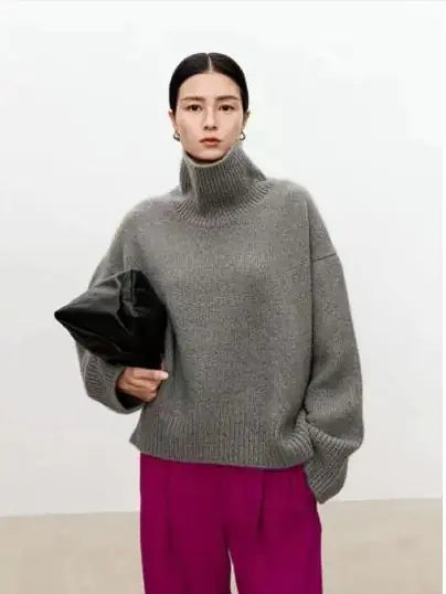 Woman's Cashmere Turtleneck Sweater