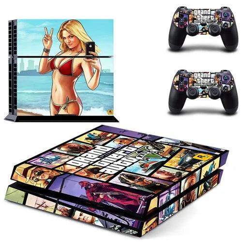 PS4 Grand Theft Auto V (GTA 5) Skin Sticker for Console & 2 Controllers