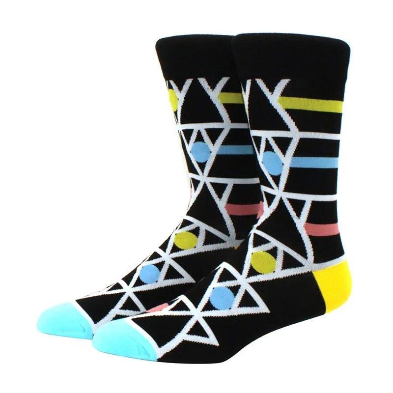 New Men's Diamond Ramen Astronaut Pattern Hip Hop Socks