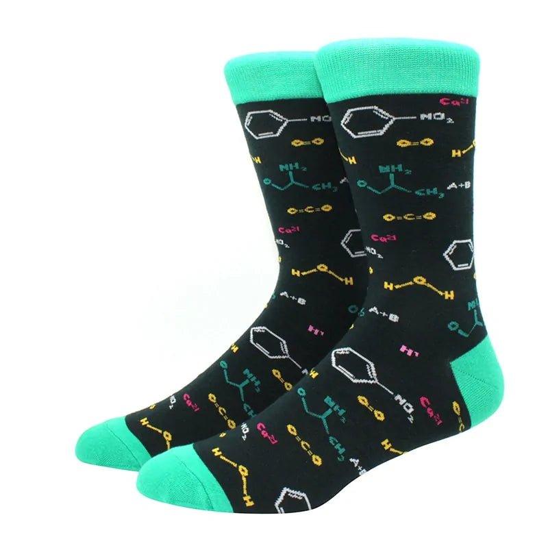 New Men's Diamond Ramen Astronaut Pattern Hip Hop Socks