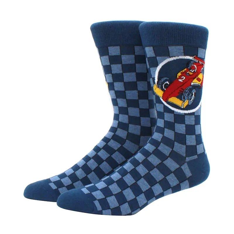 New Men's Diamond Ramen Astronaut Pattern Hip Hop Socks