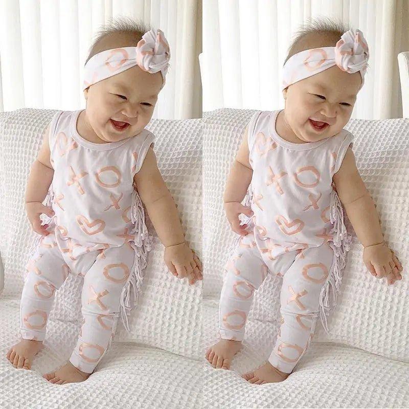 Newborn Baby Girl Sleeveless Clothes