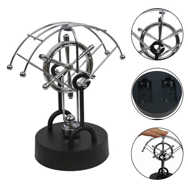 Newton Pendulum Miniature Physics Decor - Captivating Science Ornament