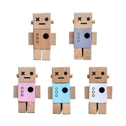 Nordic Style Wooden Robot Toy