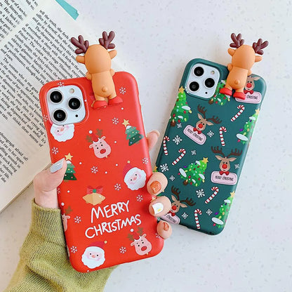 3D Christmas Reindeer Case – Whimsical Holiday Protection for Your Phone 🎄🦌