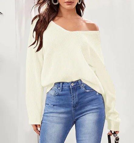 Off - Shoulder Knit Sweater