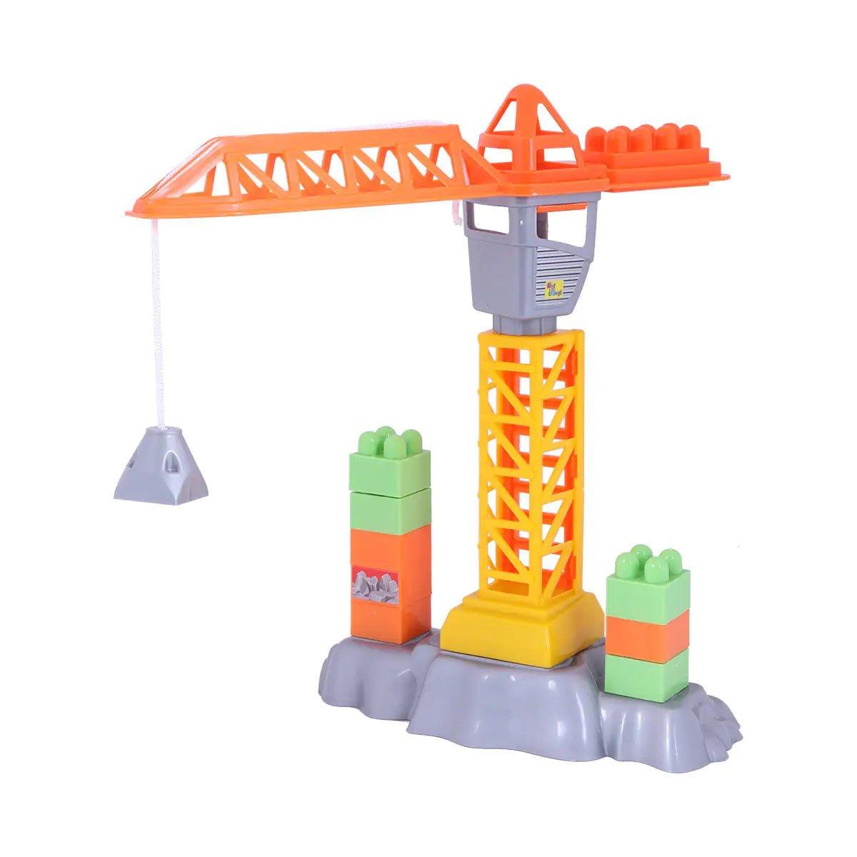 Ogi Mogi Toys Construction Blocks & Crane 44 Pieces